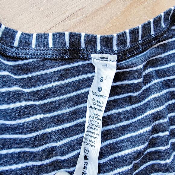 Lululemon Emerald Striped Long Sleeve Top - Picture 5 of 5